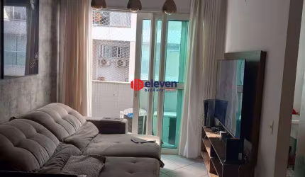 Apartamento tipo Flat no Gonzaga - 2 dormitórios,1 banheiro e lavabo- garagem - lazer completo