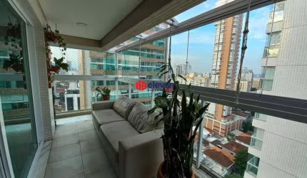 Apartamento a venda em Santos, no Gonzaga, com 3 dormitórios e lazer.