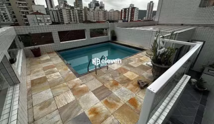 Cobertura Duplex à Venda – 4 Dormitórios (2 Suítes) | 199m² | Pompéia, Santos/SP