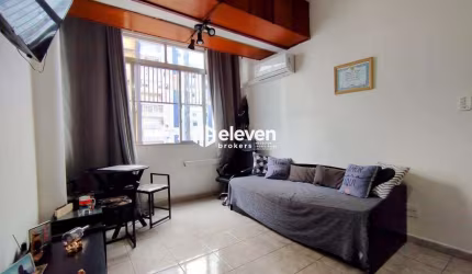 Apartamento tipo Kitnet Mobiliada Vista Mar no bairro do Itararé São Vicente/SP
