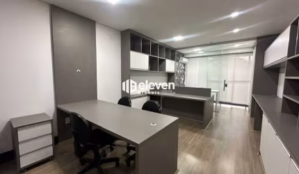 Sala comercial mobiliada para locação no Bairro do Valongo - Santos - SP