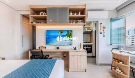 Lindo apartamento decorado vista mar para locação no Embaré!