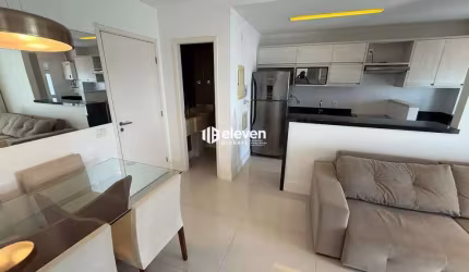 Apartamento Mobiliado para Aluguel | 1 Suíte | Andar Alto Vista Livre | 57m² | 1 Vaga | Gonzaga | Santos/SP