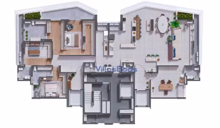 Apartamento com 4 dormitórios à venda, 299 m² por R$ 3.254.895,82 - Jardim Aquarius - São José dos Campos/SP