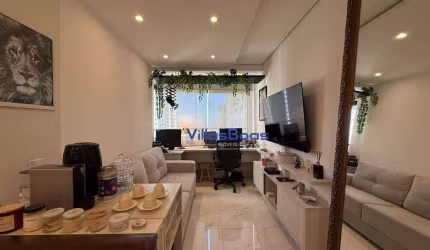 Apartamento com 1 dormitório mobiliado, de frente com a praça principal do Aquarius!