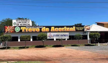 Restaurante  funcionando e incluindo o Salão com 1000,00 de terreno e 450,00 de área construída a venda R$1.000.000,00 no Trevo de Acorizal-MT
