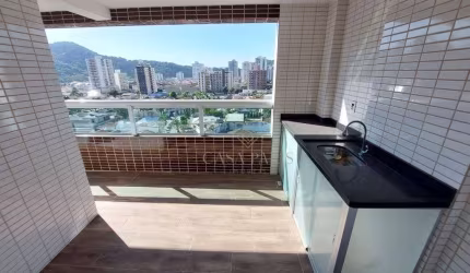 Apartamento com 3 quartos e varanda gourmet à venda no Canto do Forte em Praia Grande!
