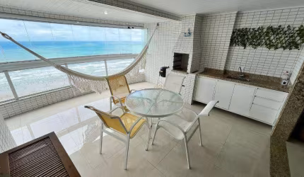 Apartamento com 4 quartos e vista mar à venda em Praia Grande, aceita financiamento bancário!