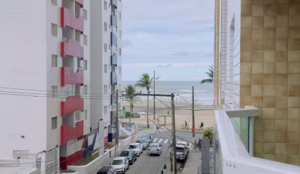 Apartamento com 2 dormitório prédio frente ao mar à venda, 62 m² por R$ 320.000 - Mirim - Praia Grande/SP