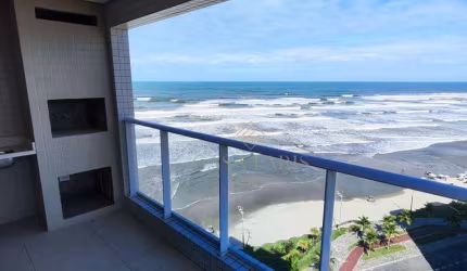 Apartamento com 1 dormitório com vista do mar à venda, 55 m² por R$ 420.000 - Caiçara - Praia Grande/SP