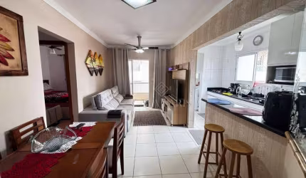 Apartamento com 2 dormitórios à venda, 60 m² por R$ 440.000 - Vila Guilhermina - Praia Grande/SP