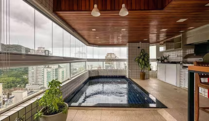 Apartamento com 4 dormitórios à venda, 206 m² por R$ 3.590.000 - Canto do Forte - Praia Grande/SP