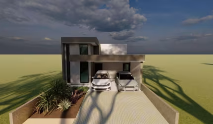 Casa em construção a venda no condomínio Atlanta.