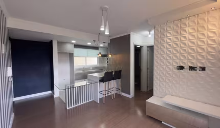 APARTAMENTO SEMIMOBILIADO COM 2 DORMITÓRIOS E VAGA DUPLA DE GARAGEM NO BAIRRO SÃ