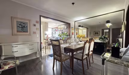 APARTAMENTO SEMIMOBILIADO 3 DORMITÓRIOS SENDO 1 SUÍTE  E 2 VAGAS NO RIO BRANCO