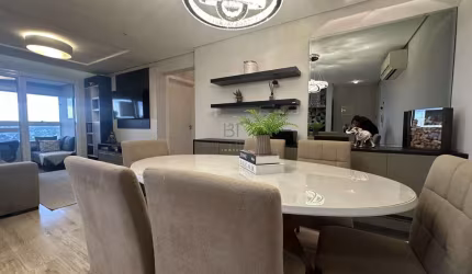 APARTAMENTO SEMIMOBILIADO COM 02 DORMITÓRIOS SENDO 1 SUÍTE BOX DUPLO NO VILLAGIO