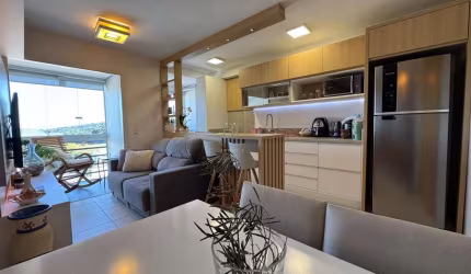 APARTAMENTO SEMIMOBILIADO NO BAIRRO VINHEDOS COM 02 VAGAS DE GARAGEM
