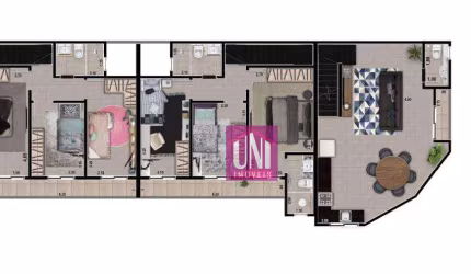Sobrado com 3 dormitórios à venda, 103 m² por R$ 615.000 - Vila Pires - Santo André/SP
