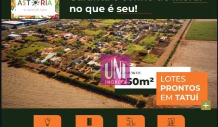 Terreno à venda, 250 m² por R$ 141.549 - Residencial Astória - Tatuí/SP