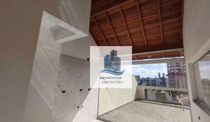 Cobertura com 2 dormitórios, 110 m² - venda por R$ 680.000,00 ou aluguel por R$ 5.401,01/mês - Campestre - Santo André/SP