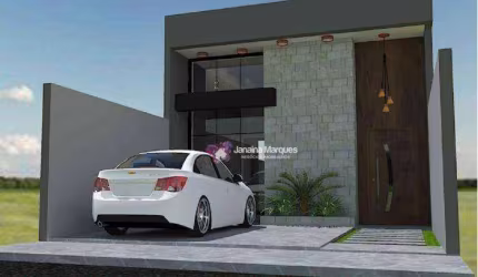 Casa com 3 dormitórios à venda, 89 m² por R$ 550.000 - Jardim Bela Vista - Araçariguama/SP