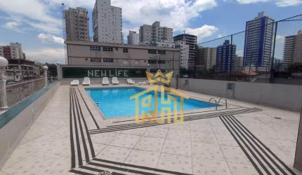 Apartamento de 2 quartos no bairro de Aviação em Praia Grande - SP
