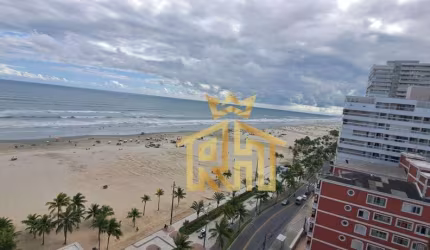 Apartamento  quartos vista lateral panorâmica da praia da Aviação a venda - Praia Grande SP