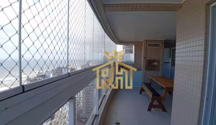 Apartamento de 3 dormitórios (1 suíte) na Aviação em Praia Grande - SP - Vista Mar