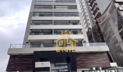 Apartamento 1 dormitório - sacada vista mar parcial - Lazer - 1 vaga - Maracanã