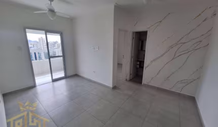 Apartamento Semi mobiliado para locação definitiva - 1 Dormitório sendo Suite - Sacada vista mar - Lazer Completo - 1 vaga - Aviação