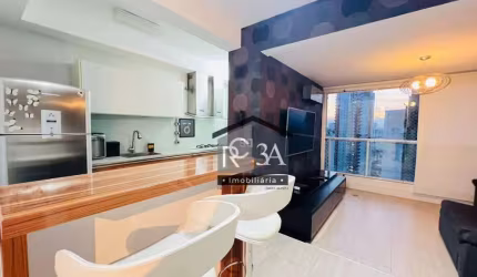 Apartamento com 1 dormitório para alugar, 52 m² por R$ 5.366,23 - Jardim Anália Franco - São Paulo/SP