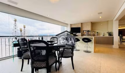 Apartamento a venda no Jardim Anália Franco alto padrão mobiliado e decorado com 3 suítes, 4 vagas.