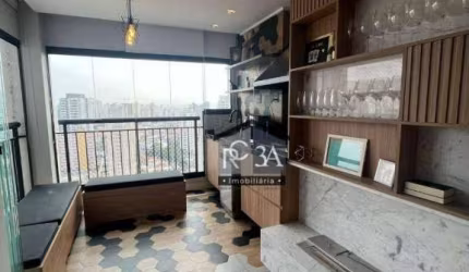 Lindo apartamento para vender com 66m², 1 suíte, ambientes integrados e 1 vaga. Rua São Felipe - Tatuapé - SP