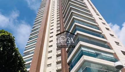 APARTAMENTO EDIFICÍO TORRE DE GRECCO NO TATUAPÉ COM 3 SUITES, 4 VAGAS  Apartamento Anália Franco totalmente mobiliado e decorado fino acabamento inter