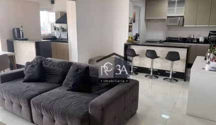 Apartamento para comprar com 105m², 3 suítes, varanda gourmet e 2 vagas. Rua Vitório Ramalho - Tatuapé - SP.