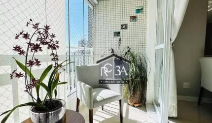 Apartamento com 3 dormitórios à venda, 93 m², mobiliado, 3 vagas - Tatuapé - São Paulo/SP