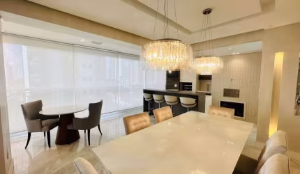 Apartamento para venda no Jardim Anália Franco, alto padrão, 176 m², 3 suítes, sacada gourmet, 4 vagas.