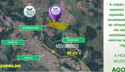 Lotes a partir de 360 m² residenciais e comerciais financiados em Pedro Leopoldo!