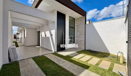 Casa 3 Quartos c/ suíte e belíssimo espaço gourmet, 100m² de área construída, bairro Portal do Sol – Lagoa Santa