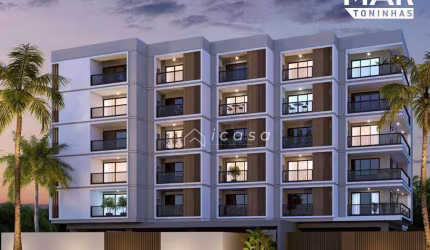 Apartamento com 1 dormitório à venda, 46 m² por R$ 427.000,00 - Praia das Toninhas - Ubatuba/SP