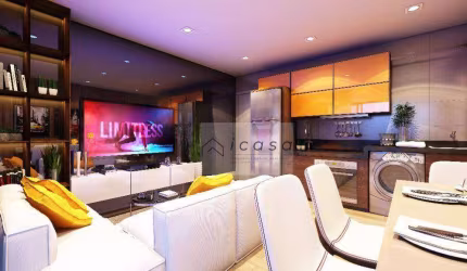 Studio com 1 dormitório à venda, 47 m² por R$ 367.918,73 - Indaiá - Caraguatatuba/SP