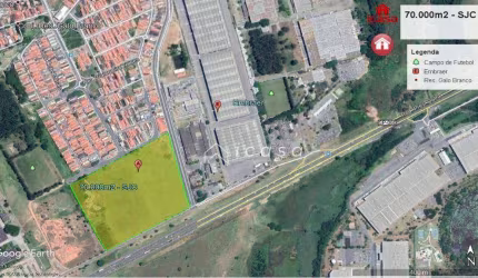 Área à venda, 70000 m² por R$ 28.000.000,00 - Residencial Armando Moreira Righi - São José dos Campos/SP