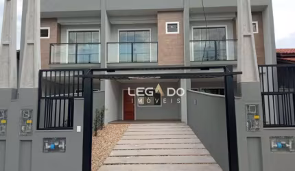 Sobrado Geminado Novo com 3 dormitórios (1 suíte) à venda, 110 m² por R$ 495.000 - Boa Vista - Joinville/SC
