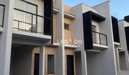 Sobrado com 3 ou 2 dorm. (1 ou 2 Suítes) à venda, 77 m² por R$ 336.000 - Santa Catarina - Joinville/SC