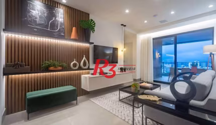Apartamento com 2 dormitórios à venda, 83 m² por R$ 1.202.500,00 - Boqueirão - Santos/SP