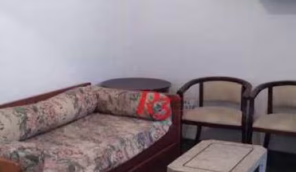 Apartamento com 1 dormitório, 50 m² - Gonzaga - Santos/SP