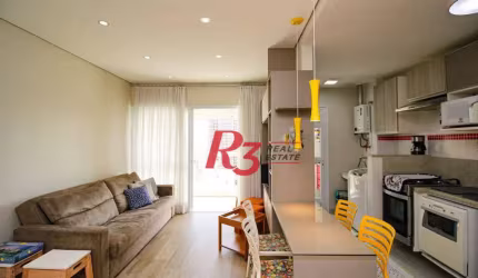 Apartamento com 1 dormitório à venda, 57 m² por R$ 880.000,00 - Gonzaga - Santos/SP