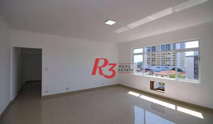 Apartamento para alugar, 108 m² por R$ 6.000,00/mês - Boqueirão - Santos/SP