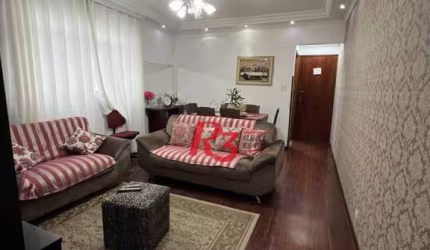 Apartamento com 2 dormitórios à venda, 125 m² - Embaré - Santos/SP