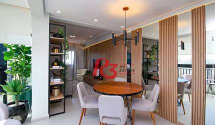 Apartamento com 2 dormitórios à venda, 78 m² por R$ 959.000,00 - Marapé - Santos/SP